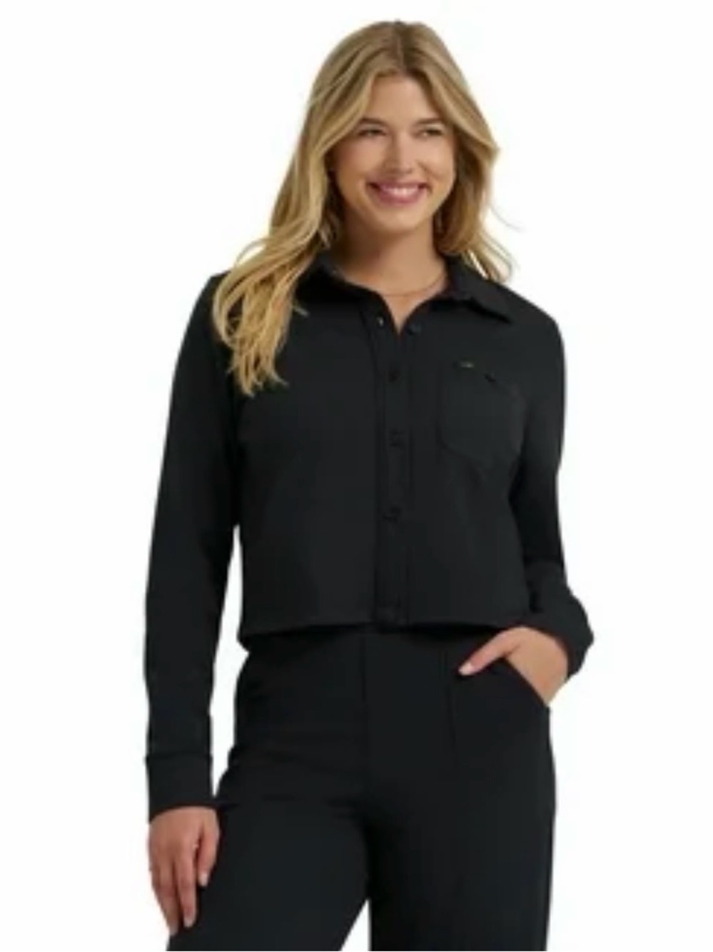 LEE Layers women’s Knit Button Front Top size xx large